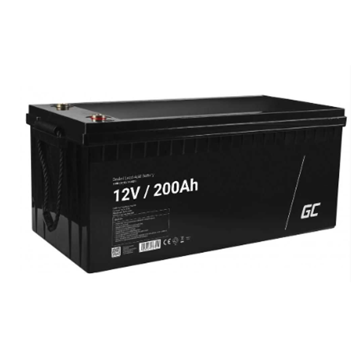 Acumulator plumb acid GreenCell 12V 200AH, terminal M8, AGM33, AGM33 - BAT-LEAD-12V200AH-GC