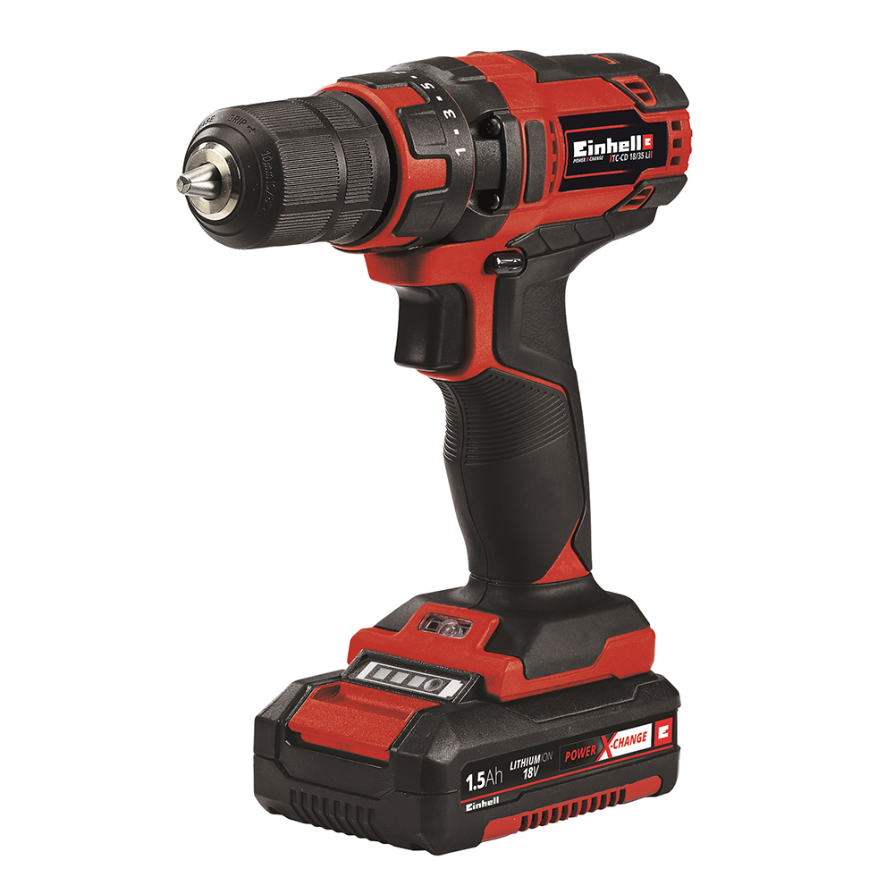 Masina de gaurit si insurubat Einhell, PXC TC-CD 18/35 Li, 21 trepte, incarcare rapida, acumulator inclus, 4513914