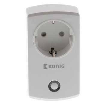 Priza inteligenta de alimentare ON/OFF, Schuko alb, Konig,CLALSPE10N