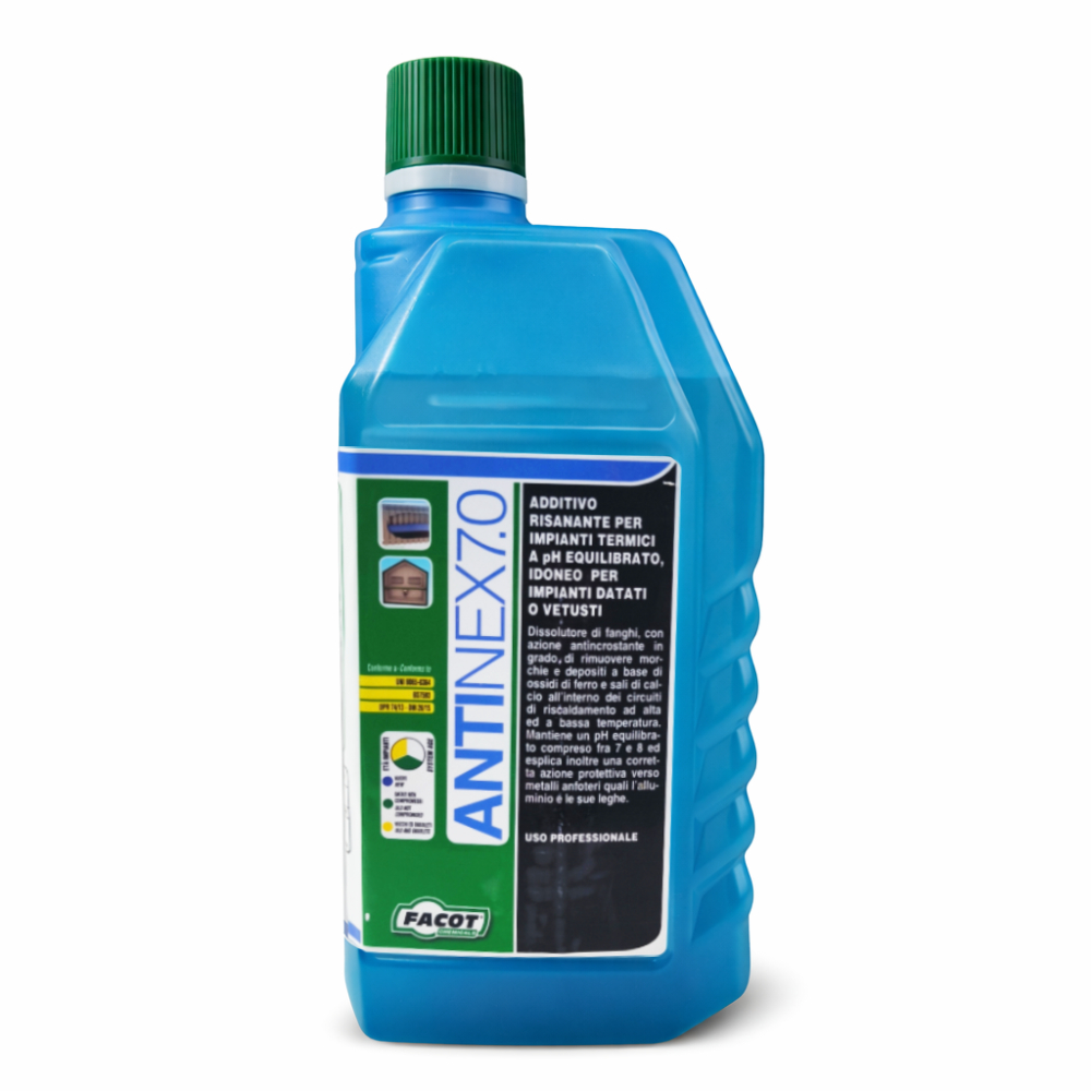 Solutie pentru curatat instalatie incalzire, radiatoare, pardoseala Facot ANTINEX 7.0, 1 Litru - Prompt Service