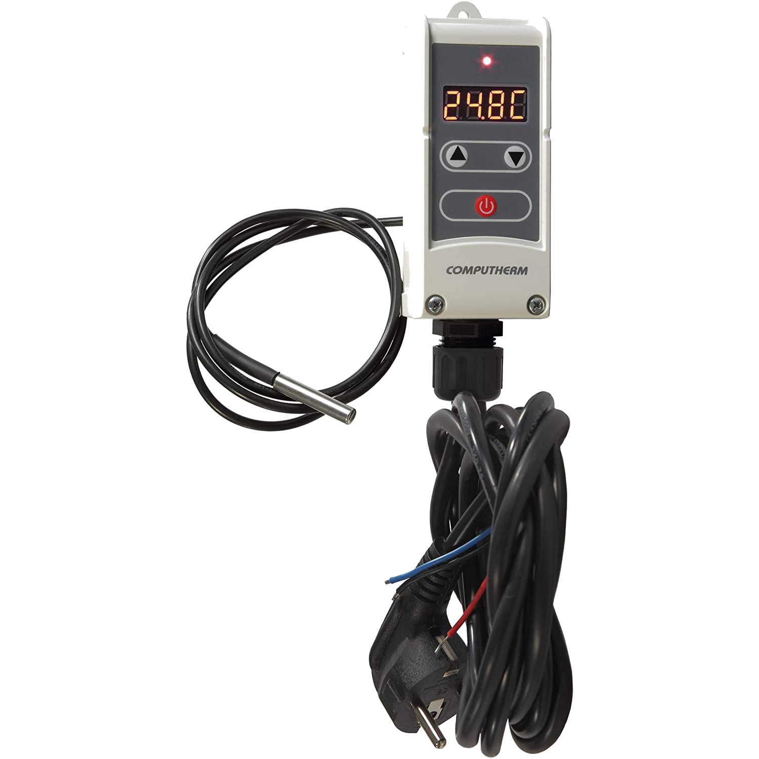 Termostat digital cu senzor contact la distanta Computherm WRP-100GC, Control pompa circulatie, Functie anti-inghet, Anti-blocare