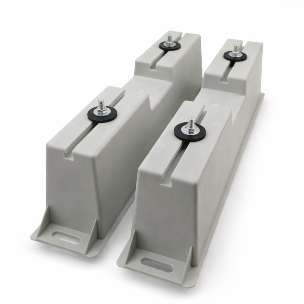 Consola pardoseala ABS pentru AC, 500x90x120 mm  (setul contine 2 suporti)