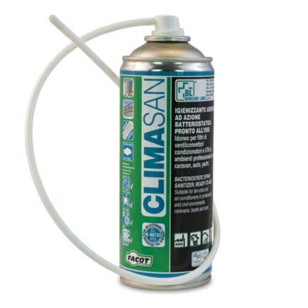 Solutie dezinfectanta spray pentru instalatie aer conditionat Facot Climasan Spray 400 ml - Prompt Service