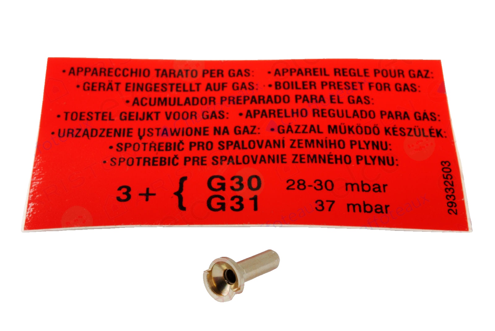 Duza Arzător pentru boiler pe gaz Ariston BOILER S/SGA 100V (CE), S/SGA 100V CS (CE) cod piesa 290952