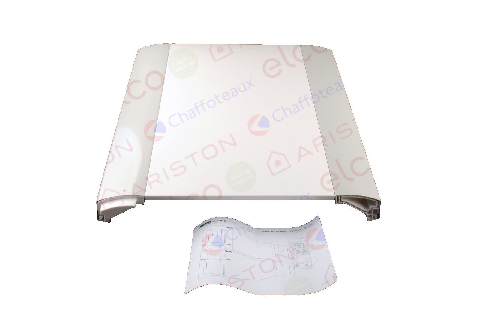 Panou Frontal Inferior pentru centrala termica de pardoseala Ariston GENUS PREMIUM FS 12 EAA1, PHAROS GREEN 25 cod piesa 65105857