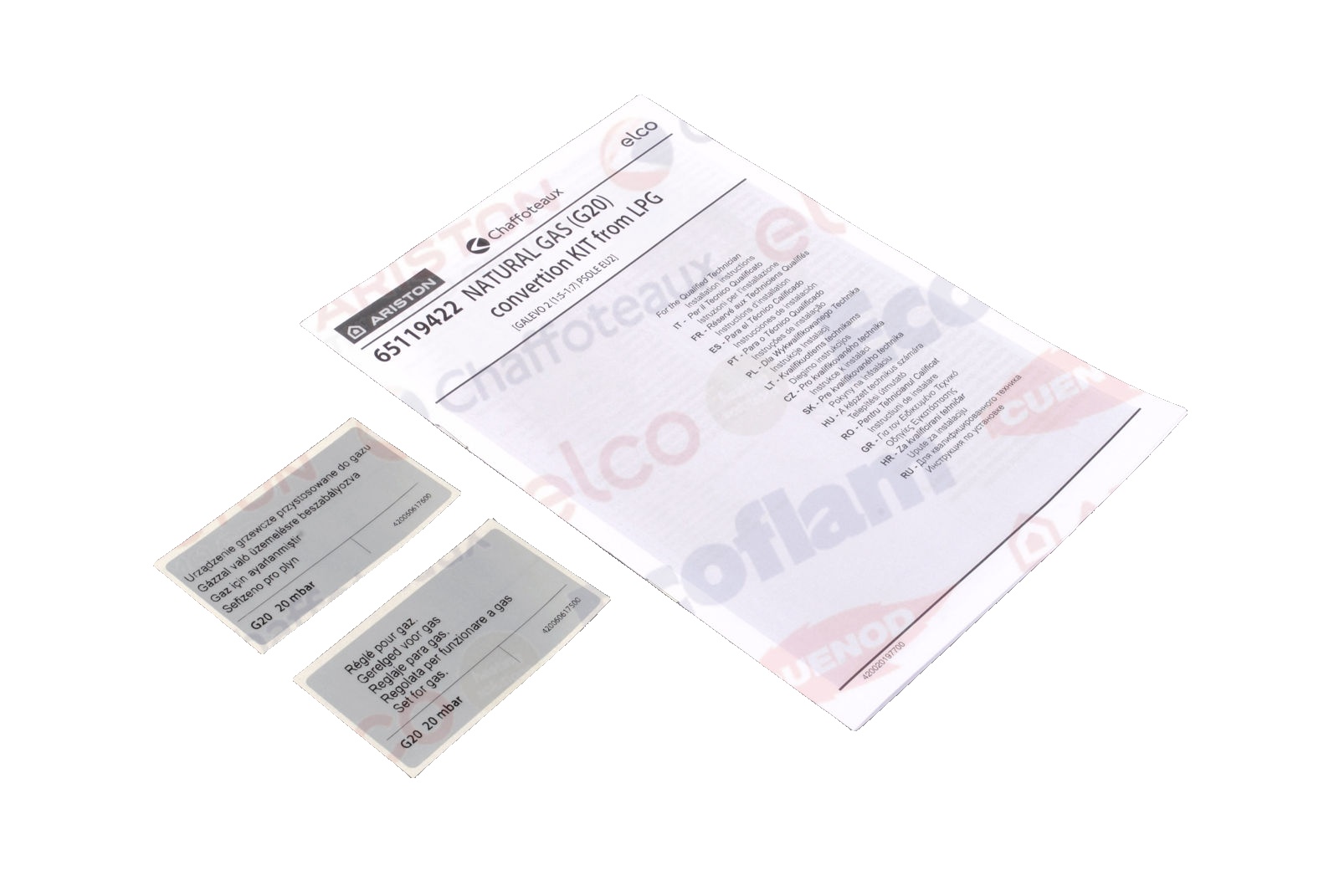 Set Complet Duza Arzător G20 pentru aer conditionat Ariston CARES PREMIUM 24 EU2, CARES S 24 cod piesa 65119422