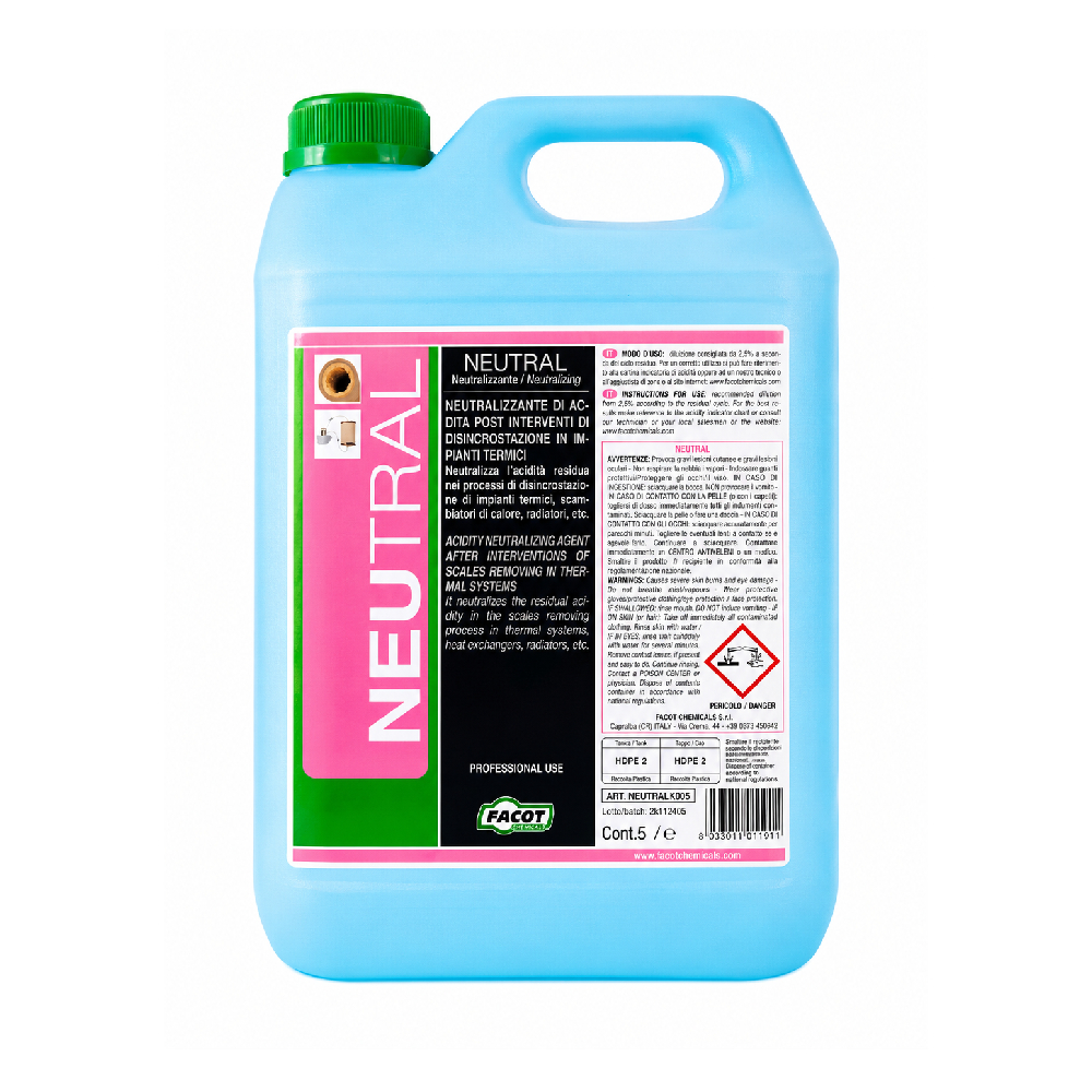 Inhibitor de coroziune si antibacterian Facot Neutral, 5 Litri, NEUTRALK005