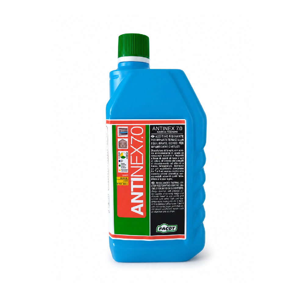 Solutie pentru curatat instalatie incalzire, radiatoare, pardoseala Facot ANTINEX 7.0, 1 Litru, ANTIX71000