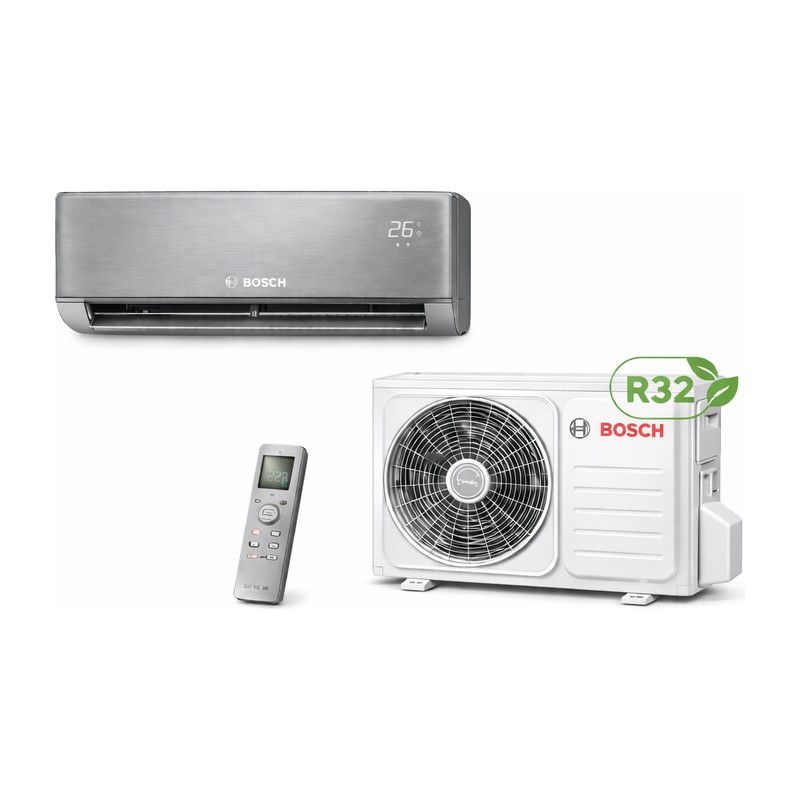 Aparat de aer conditionat Bosch CL7000i-Set 35 ES, 12000 Btu/h, Modul Wi-Fi inclus, 3,5 kW, R 32, Gri