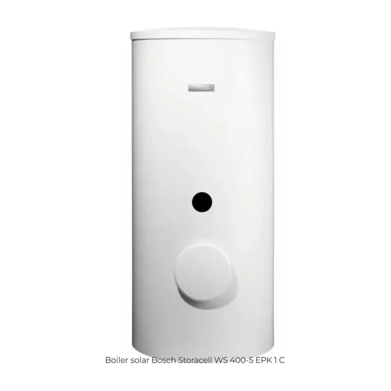 WS 400-5 EPK 1 C Boiler bivalent cilindric vertical V 400 l cu racord filetat 1 1/2 pentru rezistenţă electrică şi flanşă pentru vizitare