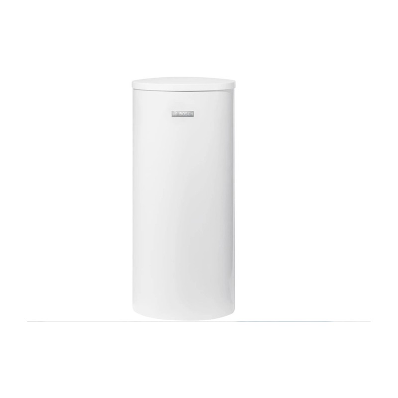 WST 300-5SC Boiler bivalent cilindric vertical alb Storacell și flansa pentru rezistenta electrica, 300 l, 10 bar, 95°C, Clasa Energetica C