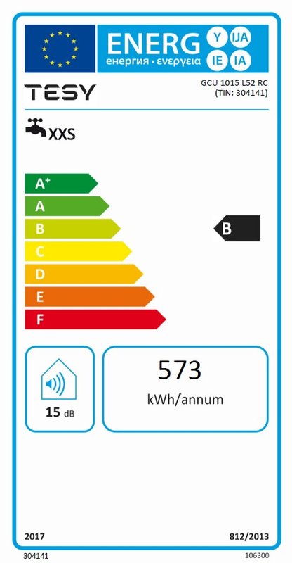 Boiler electric 10 l Tesy Compact GCU 1015 L52 RC montaj sub chiuveta, clasa B, 304141 - imagine 2