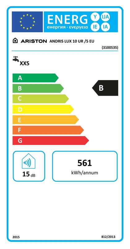 Boiler electric 10 l Ariston Andris LUX 10 U EU, 1200 W, sub chiuveta - imagine 5