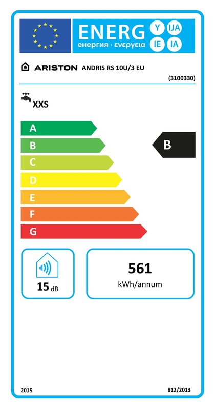 Boiler electric 10 l Ariston Andris RS 10 U EU, sub chiuveta - imagine 4