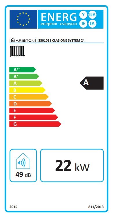 Centrala termica in condensare Ariston CLAS ONE SYSTEM 24, capacitate 24 kW, afisaj LCD, Clasa A+, Silentioasa - imagine 5