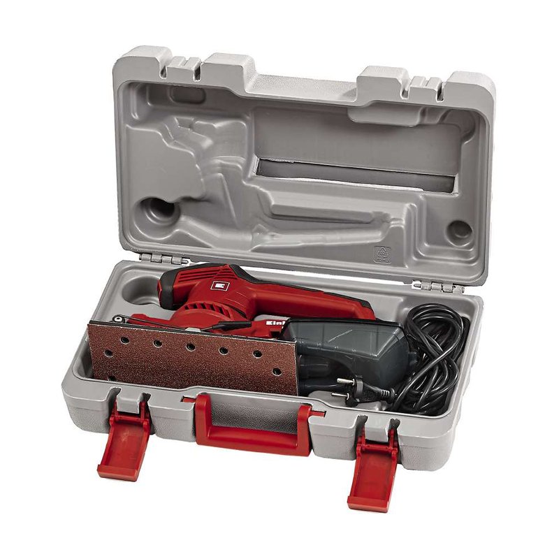 Slefuitor cu vibratii, Einhell, hartie slefuire 280 x 115 prindere cu cleme, hartie slefuire 230 x 115 prindere velcro, 250 W, cutie colectare praf - imagine 2