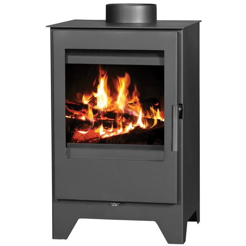 Soba pe lemne Victoria 05 Parma L, 5 kW, clasa energetica A, Gri - imagine 2