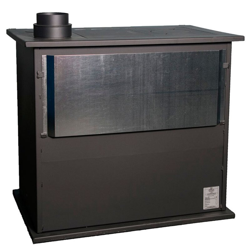 Soba pe lemn cu plita de gatit si cuptor, Victoria 05 Viki 10.5 kW, clasa A, gri grafit - imagine 3