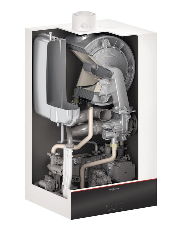 Centrala termica in condensare Viessmann Vitodens 100-W incalzire si apa calda menajera, 32 kW - imagine 3