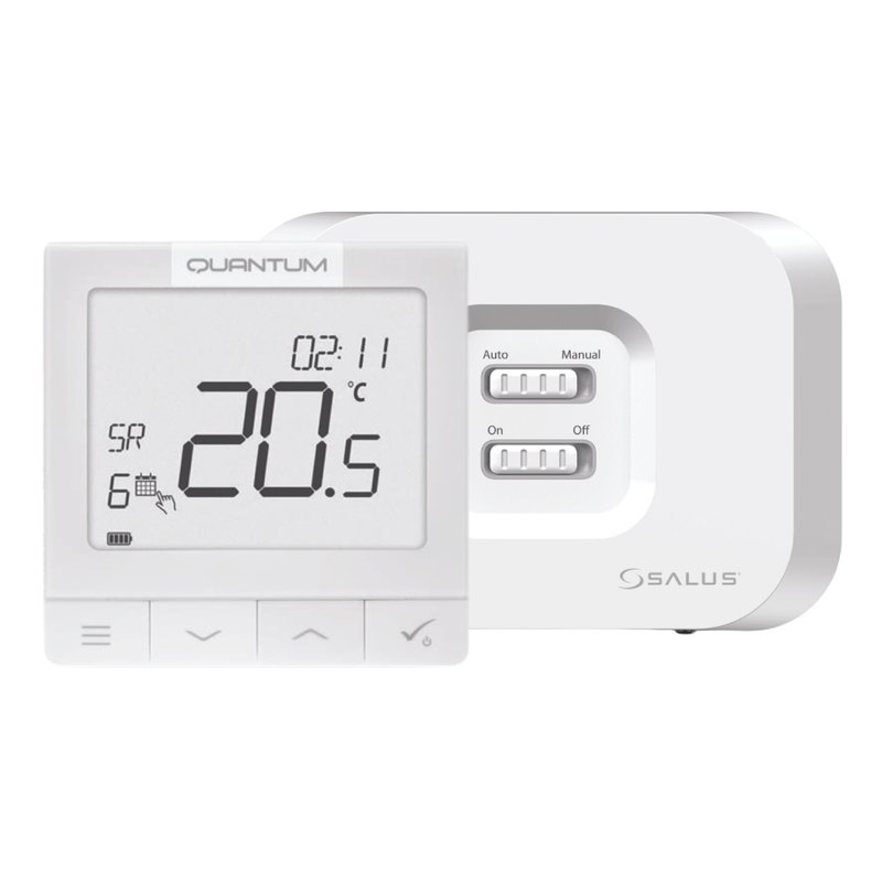 Termostat ambient Salus, controlat prin internet, IT 700, LCD, cu Wi-Fi - aparat