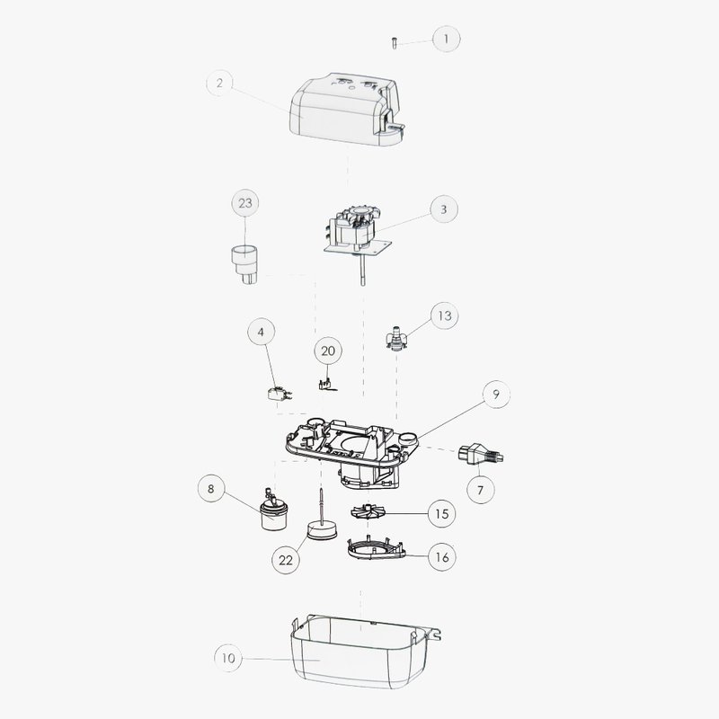 Pompa condens centrale termice SFA Sanisan Condens - schita piese