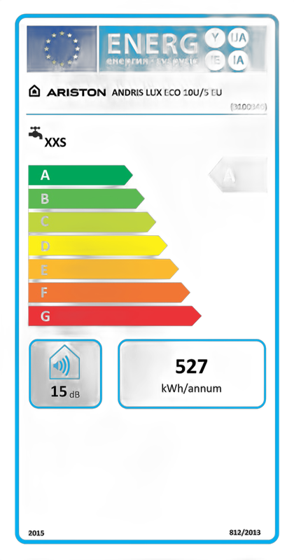 Boiler electric 10 l Ariston Andris LUX ECO 10 U EU, sub chiuveta - imagine 3