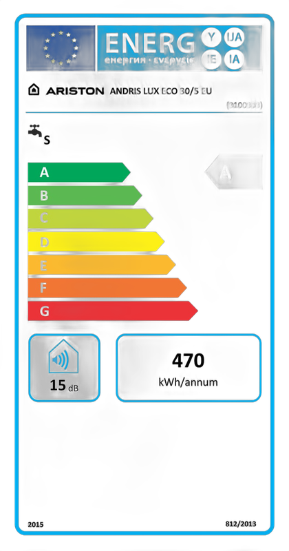 Boiler electric 30 l Ariston Andris LUX ECO 30 EU, clasa energetica A - imagine 3