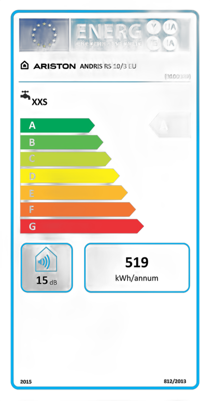 Boiler electric 10 l Ariston Andris RS 10 EU, deasupra chiuveta - imagine 3