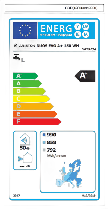 Boiler cu pompa de caldura Ariston Nuos EVO A+ 150 WH, 150 litri - imagine 2