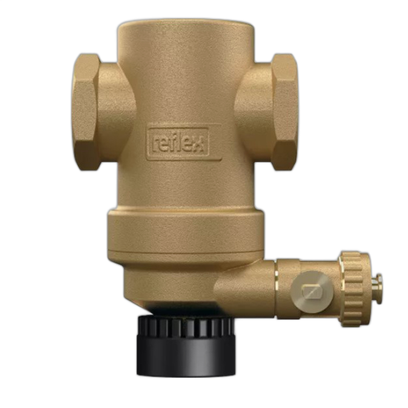 Filtru anti-magnetita si anti-namol Reflex Exdirt, pentru protectie centrala termica, 1 1/4'' M, montaj orizontal - 9256630 - imagine principală