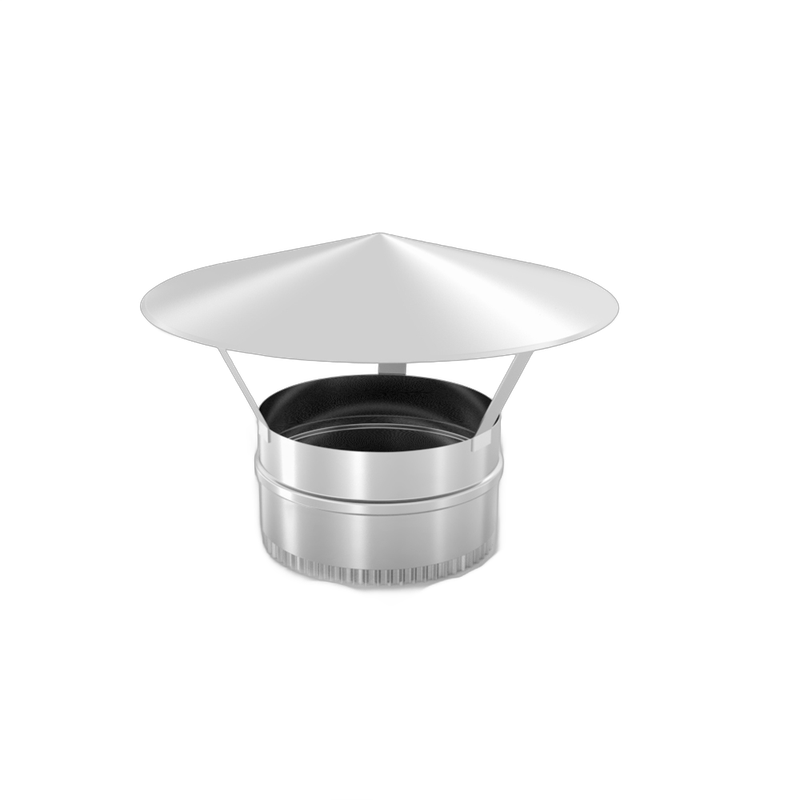 Kit cos de fum din inox, 6 m, diametru 160 mm, suspendat - imagine 5