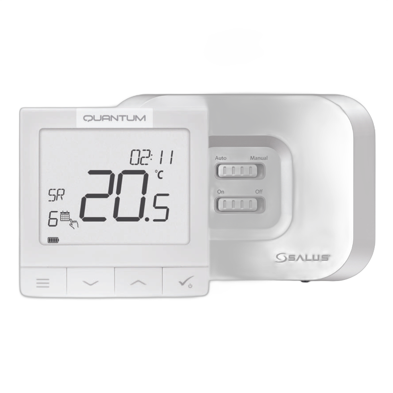 Termostat ambient Salus, controlat prin internet, IT 700, LCD, cu Wi-Fi - aparat