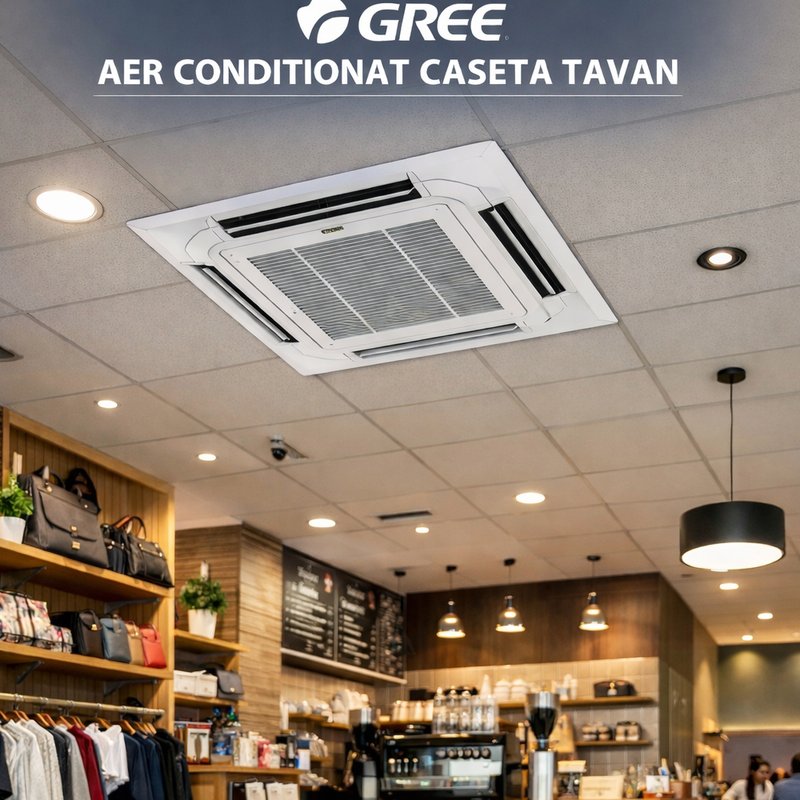 Aer conditionat tip caseta tavan Gree GUD35T1/A-S - GUD35W1/NhA-S, 12000 BTU