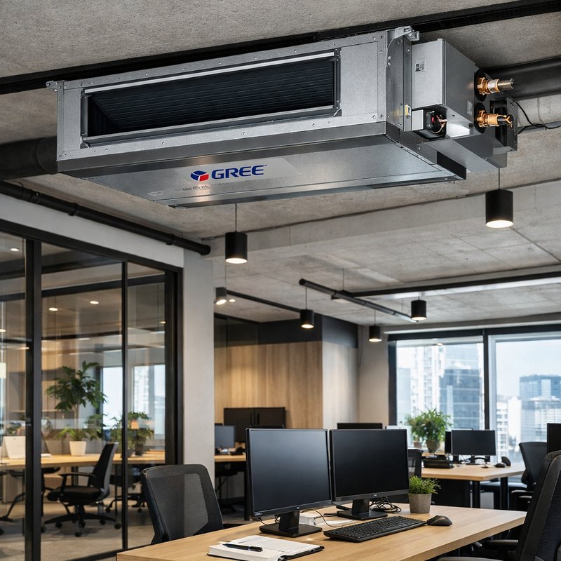 Aer conditionat tip duct Gree GUD71PHS1/A-S-GUD71W1/NhA-S, 24000 BTU