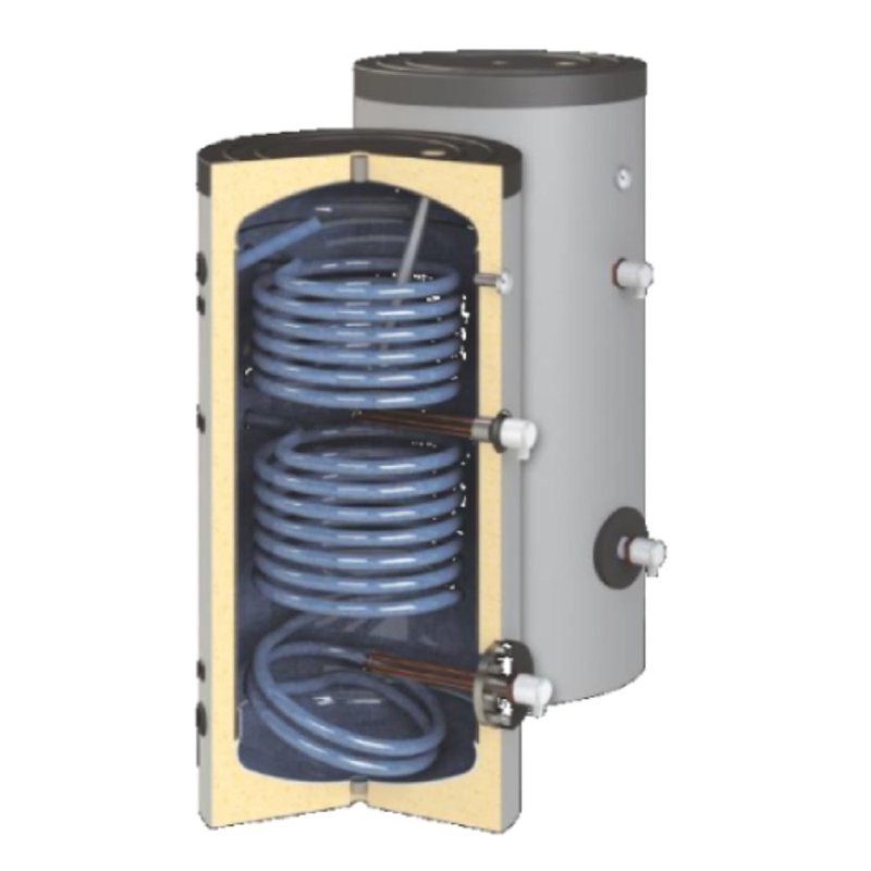 Pachet solar cu panou vidat Sontec pentru 5 – 6   persoane boiler