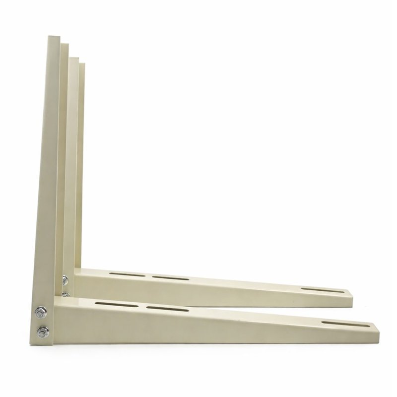 Set console AC rabatibile metal albe 410 x 470  (setul contine 2 brate) - lateral