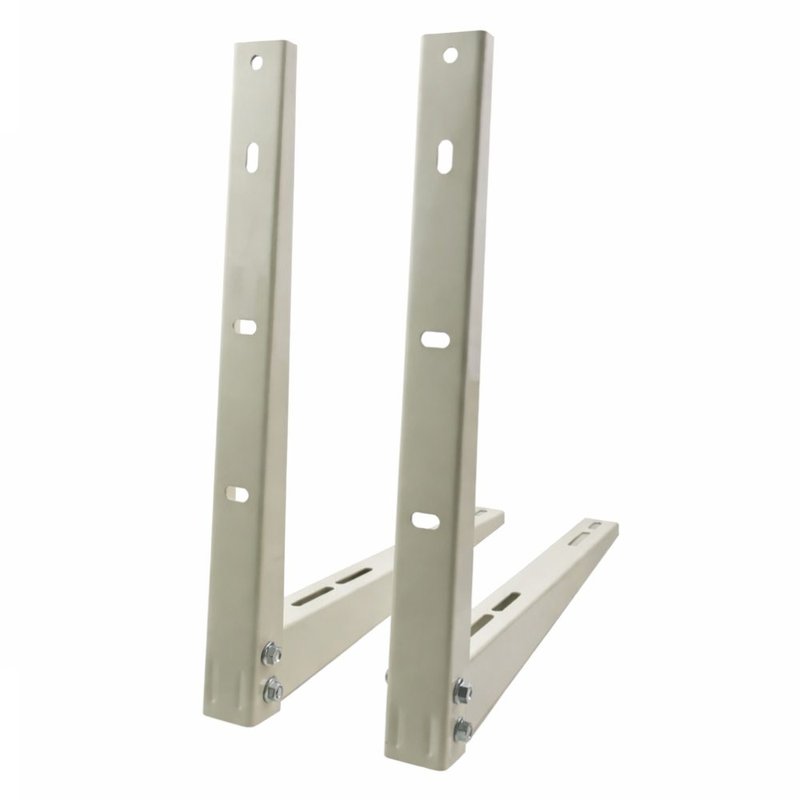 Set console AC rabatibile metal albe 470 x 530  (setul contine 2 brate)spate latral