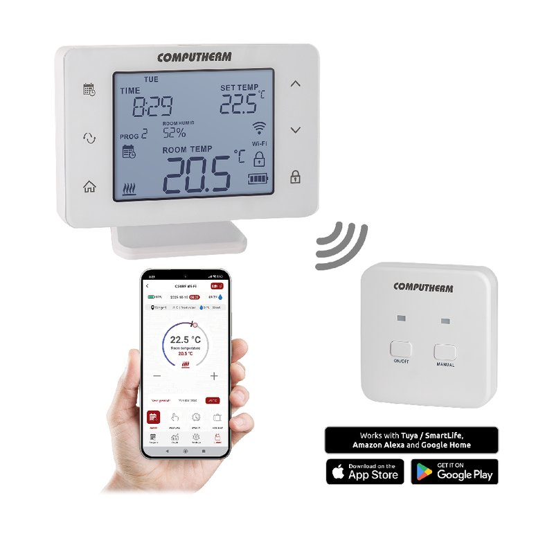 Termostat digital cu radiofrecventa si WIFI Computherm Q20RF WIFI 0