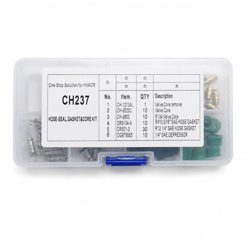 Set garnituri si ventile aer conditionat CH237, freon R134a, R410a si R12