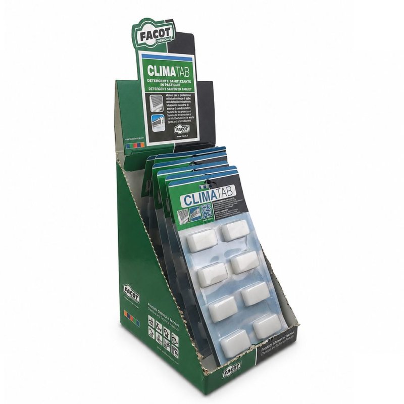 Pastile igienizante pentru condensat instalatie aer conditionat Facot Climatab - blister 8 pastile, CLITABLI8E 1