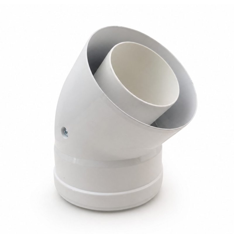 Cot prelungire evacuare centrala termica condensare ATI 45 grade, PP/ALL, 80 / 125, WBCUR45 4