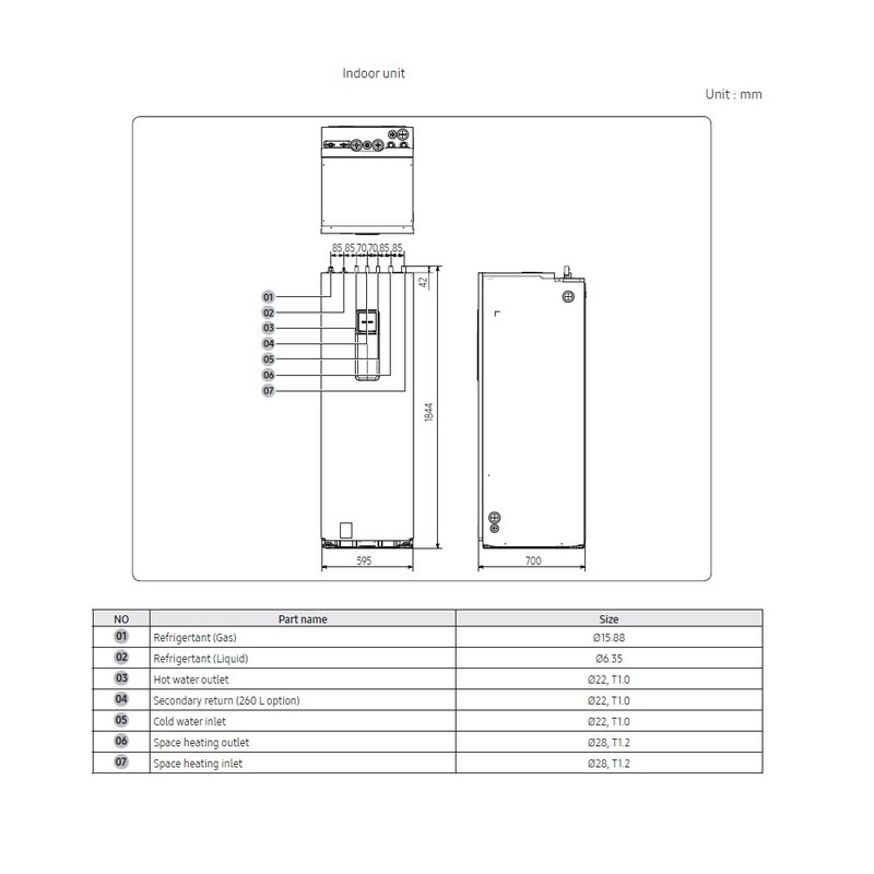 Pachet pompa caldura Samsung ClimateHub AE090RXEDEG/AE260RNWSEG, 9kW 1