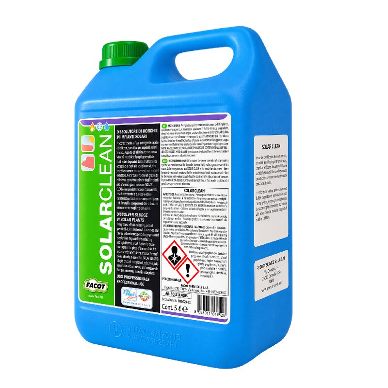 Solutie curatat panouri solare Facot Solar Clean 5 litri, SOLCLK005 0