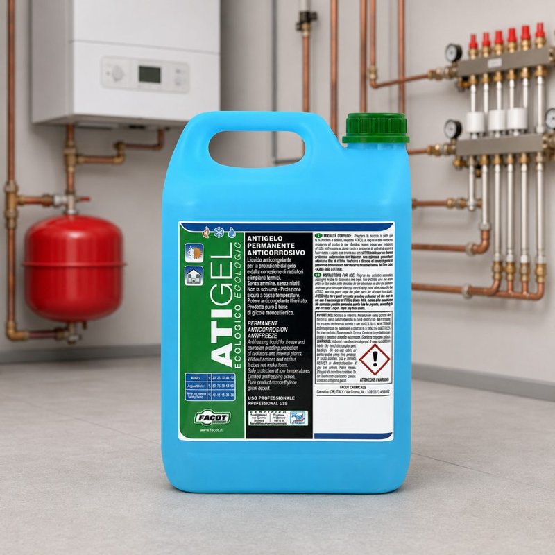 Antigel pentru instalatii termice sau solare Facot ATIGEL 12 Kg, ANTIK012 1