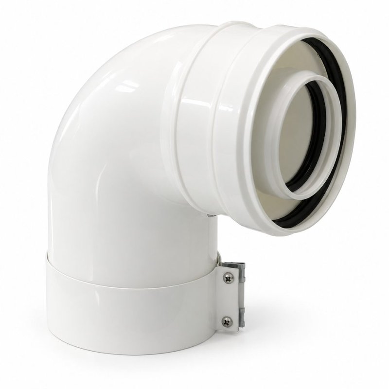 Cot evacuare centrala termica condensare ATI Tip 01, PP/PP, diametru 60 / 100, WBPPCUR61001