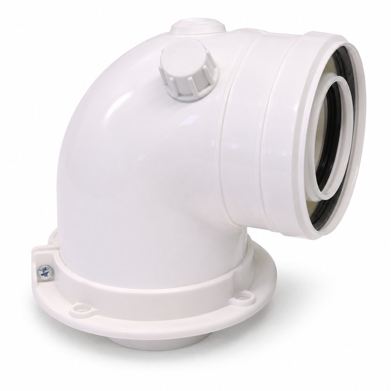 Cot evacuare centrala termica condensare ATI Tip 03, PP/PP, diametru 60 / 100, WBPPCUR61003 1