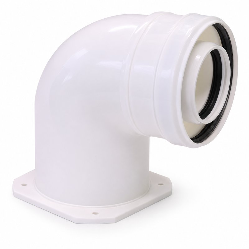 Cot evacuare centrala termica condensare ATI Tip 04, PP/PP, diametru 60 / 100, WBPPCUR61004 2