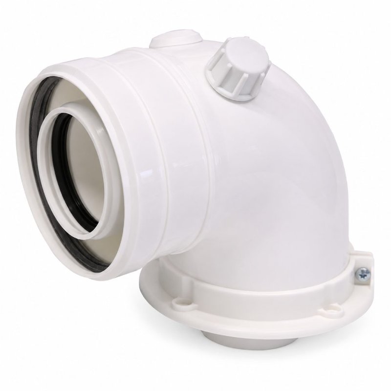Cot evacuare centrala termica condensare ATI Tip 07, PP/PP, diametru 60 / 100, WBPPCUR61007 1