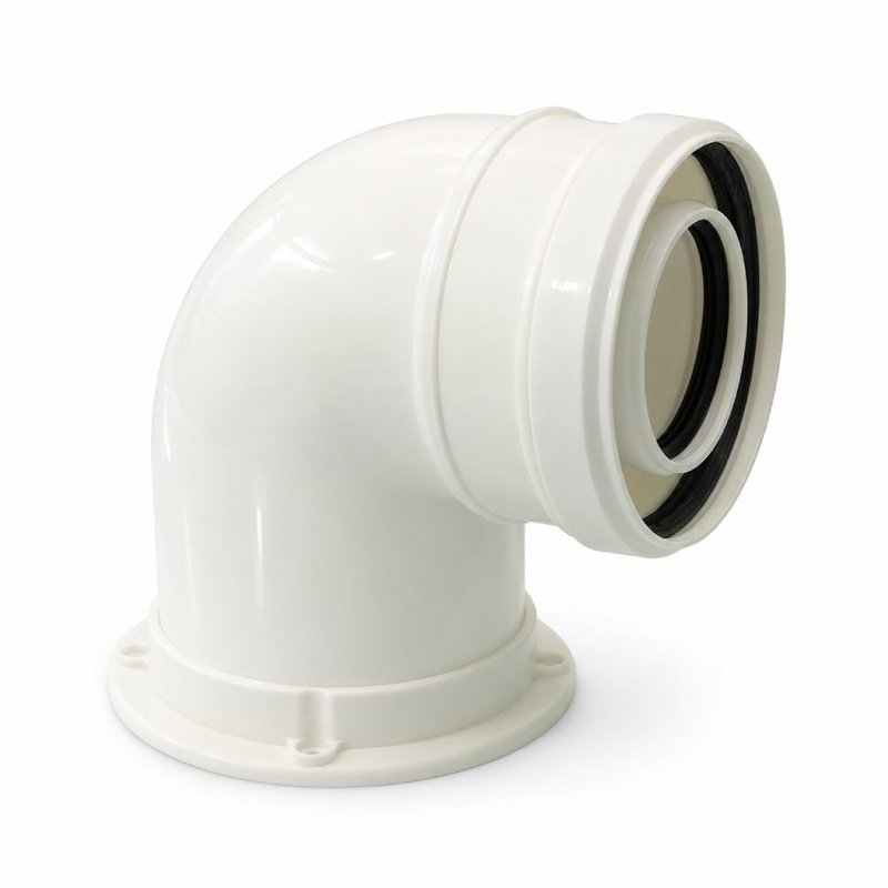 Cot evacuare centrala termica condensare ATI Tip 08, PP/PP, diametru 60 / 100, WBPPCUR61008 1