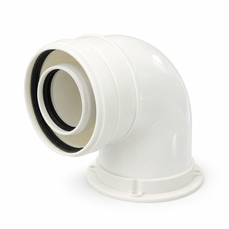 Cot evacuare centrala termica condensare ATI Tip 08, PP/PP, diametru 60 / 100, WBPPCUR61008 2